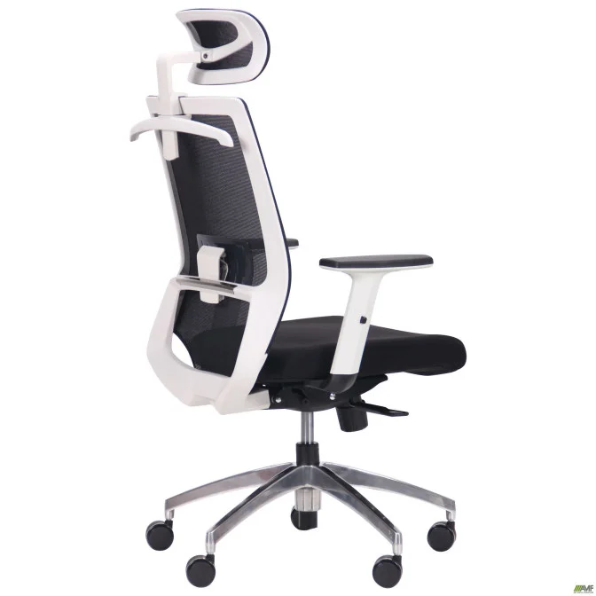 Крісло Install White, Alum, Black/Black AMF