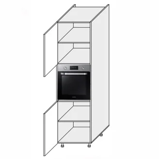 Кухонная секция Мери Пенал 60ПД/2140 Духовка MR-761W/9003gl MiroMark
