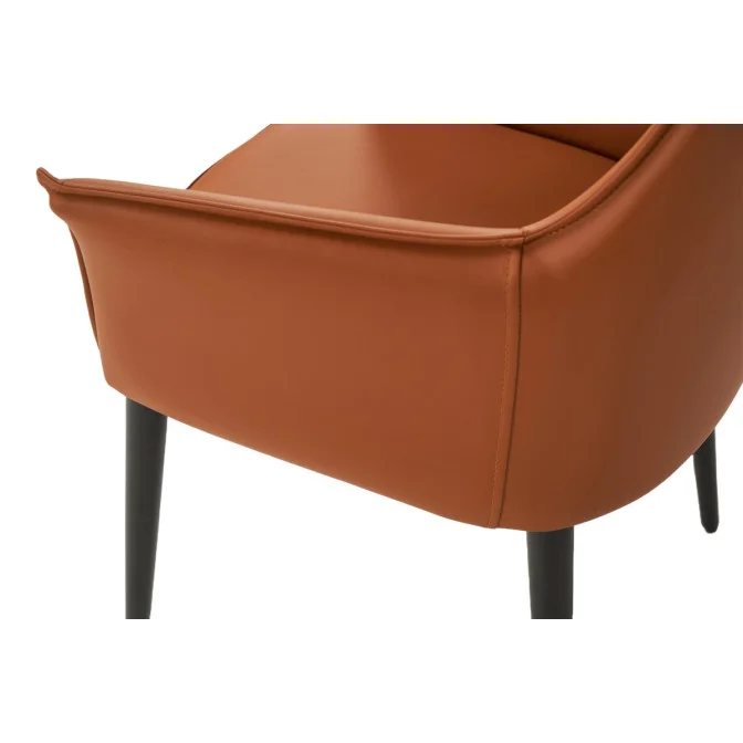 Стул M-90 терракотовый  +  черный Vetro mebel