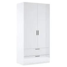 Шкаф 2Дв 2Ящ Хеппи / Happy Глянец Белый MiroMark HP-22-WB