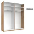 Шафа-купе з дзеркалом 2,0x2,4 Белла / Bella Глянець Білий MiroMark BL-86-WB