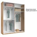 Шафа-купе з дзеркалом 2,0x2,4 Белла / Bella Глянець Білий MiroMark BL-86-WB