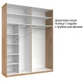 Шафа-купе з дзеркалом 2,0x2,4 Белла / Bella Глянець Білий MiroMark BL-86-WB