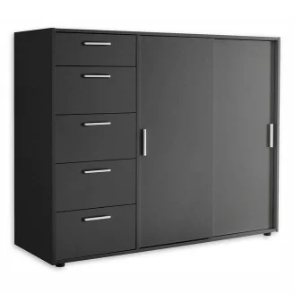 Комод 2Дв 5Ящ Кейс / Case Графит MiroMark 3831229M