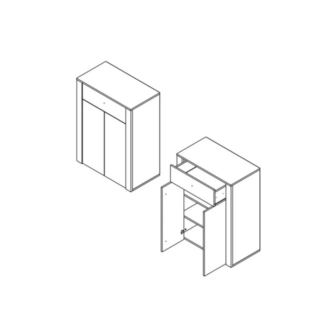 Тумба Токай КОМ2D1S BRW Україна