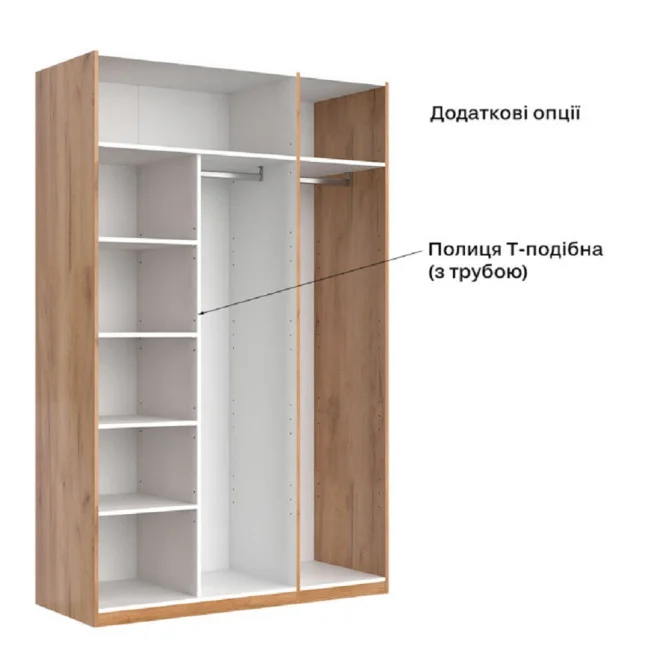 Шкаф Фемели 3Дв без зеркала MiroMark фото