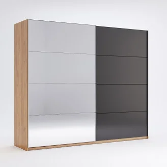 Шафа-купе 2500*2100 Місяць / Luna Дуб Крафт - Мат Лава MiroMark LN-18-LV