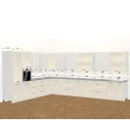 Кухня Винтаж 6,4 м В 900 Витрина Pro MiroMark