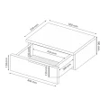 Тумба подвесная 1Ящ 2Шт Дони / Doni Графит MiroMark DN-51-GT