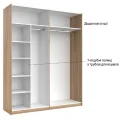 Шафа-купе 2,0x2,1 Белла / Bella Глянець Білий MiroMark BL-20-WB