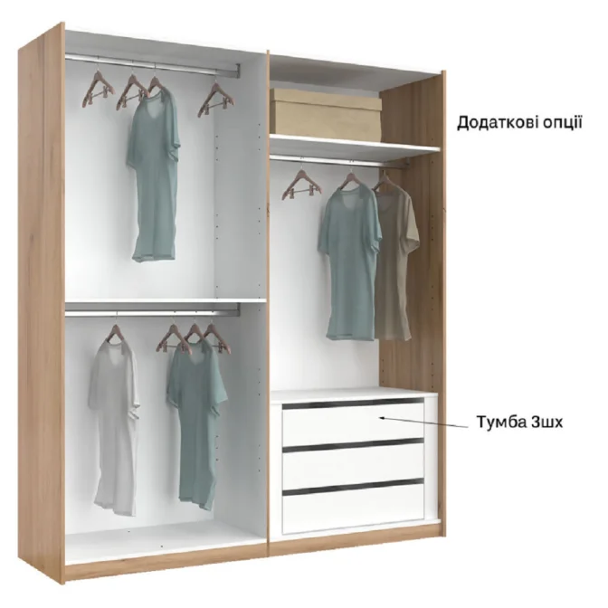 Шафа-купе 2,0x2,1 Белла / Bella Глянець Білий MiroMark BL-20-WB