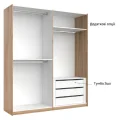Шафа-купе 2,0x2,1 Белла / Bella Глянець Білий MiroMark BL-20-WB