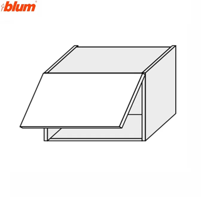 Кухонна секція Валенсія верхня 45В/360 1дв Aventos Pro Blum VL-143W/9003 MiroMark