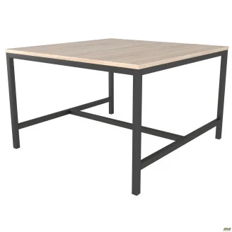 Стол журнальный Triton (800х800х516) Дуб Сонома/Черный графит AMF