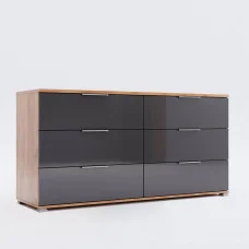 Комод 6Ящ Луна / Luna Дуб Крафт – Мат Лава MiroMark LN-66-LV