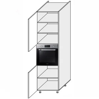 Кухонная секция Глори Пенал 60ПД/2320 Духовка GL-865W/01 MiroMark