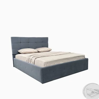 Кровать Мягкая обивка с каркасом Подъёмным механизмом 1,6x2,0 Бристоль / Bristol Антрацит Велюр MiroMark SF-66-BR/BA