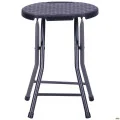 Табурет складаний Сеат пластик Rattan Black AMF