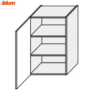 Кухонная секция Валенсия верхняя 40В/900 1дв Pro Blum VL-542W/9003 MiroMark