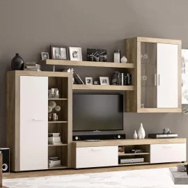 Гостиная Орлеанс Дуб каньйон/Белый Mebel Servise