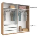 Шкаф-купе 2,5x2,1 Белла / Bella Глянец Белый MiroMark BL-21-WB