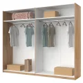 Шкаф-купе 2,5x2,1 Белла / Bella Глянец Белый MiroMark BL-21-WB