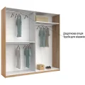 Шкаф-купе 2,5x2,1 Белла / Bella Глянец Белый MiroMark BL-21-WB