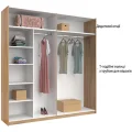 Шкаф-купе 2,5x2,1 Белла / Bella Глянец Белый MiroMark BL-21-WB