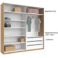 Шкаф-купе 2,5x2,1 Белла / Bella Глянец Белый MiroMark BL-21-WB