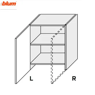 Кухонна секція Мері верхня 60ВВТ/680 1дв Телескоп Pro Blum Права MR-477W/9003Rgl MiroMark