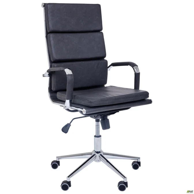 Крісло Slim FX HB Хром Tilt WAX Dark Grey AMF