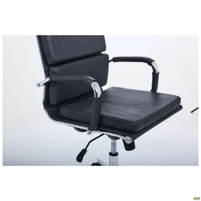 Крісло Slim FX HB Хром Tilt WAX Dark Grey AMF