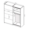 Шкаф-купе 2,0х2,4 Фемели / Family Глянец Белый MiroMark FM-85-WB