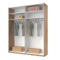 Шкаф-купе 2,0х2,4 Фемели / Family Глянец Белый MiroMark FM-85-WB