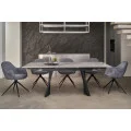 Керамический стол Олимпия ТМL-985 грецкий ребекка  +  черный Vetro mebel