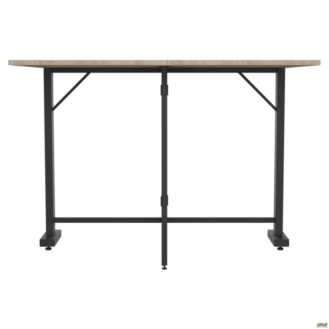 Раскладной стол Fold 2 FL2 1400 (1380/210х1000х750Н) черный/Дуб Сонома AMF