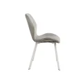 Стул N-54 светло-серый велюр  +  белый Vetro mebel