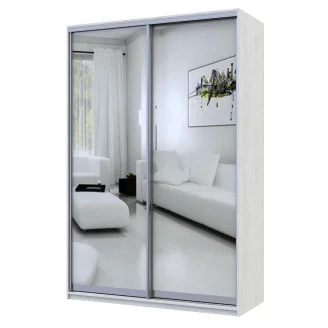 Шкаф-купе Сити Лайт 2 Зеркала 150х45х225 Doros