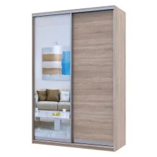 Шафа-купе Сіті Лайт 1 ДСП / Дзеркало 150х60х225 Doros