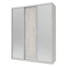 Шафа-купе Сіті Лайт 1 ДСП / 2 Дзеркала 180х60х225 Doros