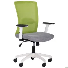 Крісло Uran White сидіння Сідней-20/спинка Сітка SL-06 салатова AMF