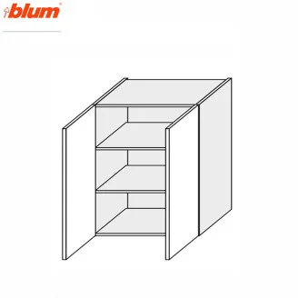 Кухонна секція Мері верхня 80В/720 2дв Pro Blum MR-485W/9003gl MiroMark