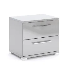Тумба приліжкова 2Ящ Меги / Megy Глянець Шиншила Сіра MiroMark MG-52-GG