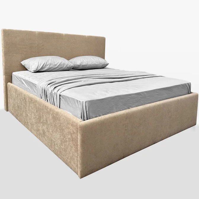 Кровать Мягкая обивка 1,8x2,0 Николь / Nicole Песочный Микрофибра MiroMark SF-58-NL 