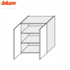 Кухонна секція Міленіум верхня 80В/720 2дв Pro Blum ML-485W/9003 MiroMark