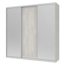 Шафа-купе Сіті Лайт 1 ДСП / 2 Дзеркала 225х60х225 Doros