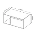 Антресоль Корпус 2Дв Ідея / Idea Глянець Білий MiroMark ID-22-WB