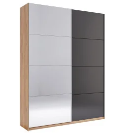 Шафа-купе 1500*2400 Місяць / Luna Дуб Крафт - Мат Лава MiroMark LN-84-LV