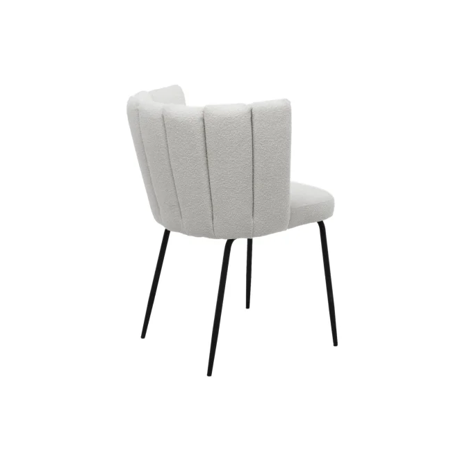 Стул M-200 айвори букле  +  черный Vetro mebel