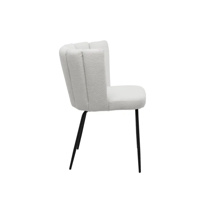 Стул M-200 айвори букле  +  черный Vetro mebel